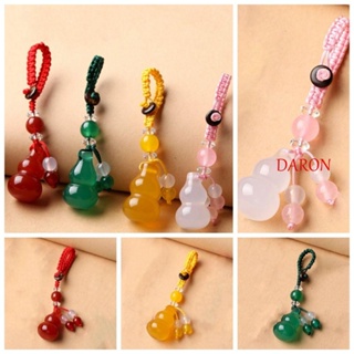 Daron พวงกุญแจ จี้หยกคริสตัลใส 4 สี สําหรับรถยนต์