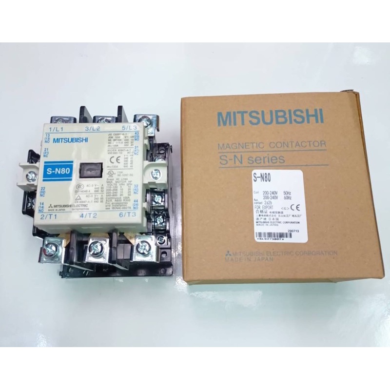 สุดคุ้ม-ปี23แพ็กเกจใหม่-แมกเนติก-mitsubishi-sn80-s-n80-220vac-ของใหม่-ออกบิลได้