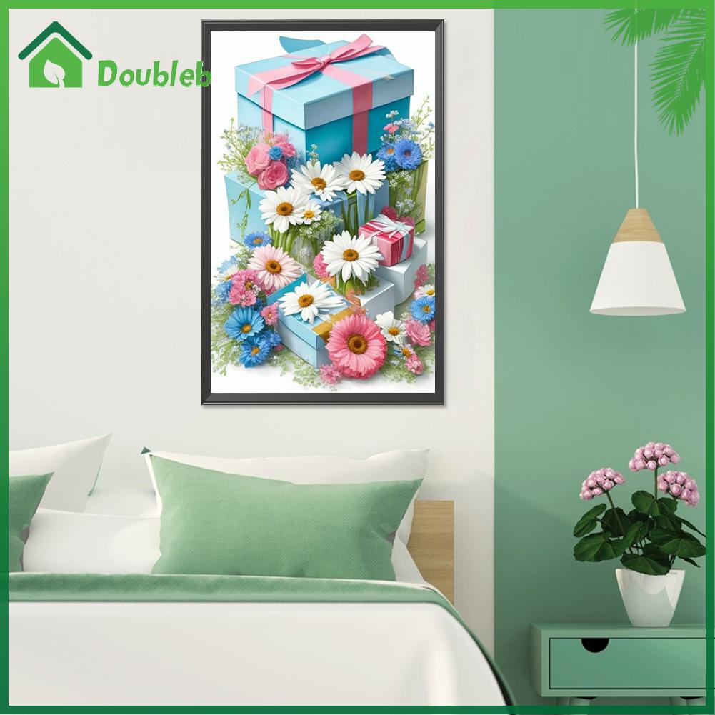 doub-x-ภาพปักครอสสติตช์คริสตัล-รูปดอกไม้-5d-สําหรับตกแต่งบ้าน-diy