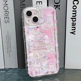 Transparent Cartoon Phone Case For Iphone14 13/12 XR 11pro Large Hole 78