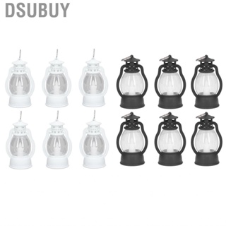 Dsubuy 6Pcs Electric Lantern Vintage Lamp  Operated Light Party Decoration