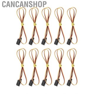 Cancanshop 10Pcs Servo Extension Cord Cable 458mm 3Pin Wide Application Wire