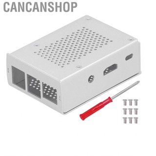 Cancanshop Aluminum Alloy Cooling Case  Heat Dissipation Enclosure Corrosion Resistant with Fasteners for Raspberry Pi 2 3 Model B B+