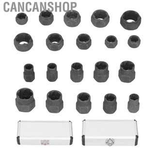 Cancanshop Nut Bolt Extractors Anodized Extractor Set Long Service Life for Removing Rusted Damaged Nuts Bolts