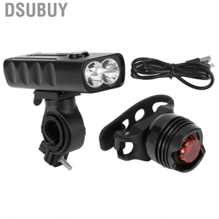 Dsubuy Portable USB Charging Dual  Bike Light with 3-Speed Dimming IPX5  Cycling Supply