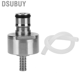 Dsubuy Stainless Steel Carbonation Cap with Barb Ball Lock 30cm Silicone Hose for Home Brewing Beer