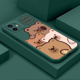 เคส Redmi 9A 9C 10A 10 5G 10C 12C Note 10s 4G Note 10 Pro 4G A1 4G A2 2022 4G A2+ A1+ 4G YT09A เคสโทรศัพท์มือถือ ซิลิโคนนิ่ม กันกระแทก ลายหมีน้อยน่ารัก สําหรับ