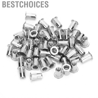 Bestchoices 50pcs M5 River Nuts Stainless Steel Threaded Insert Nutsert Rivnuts Fastener