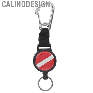 Calinodesign Diving Stainless Steel Wire Stretch Spring Rope Lanyard -lost Key FAD