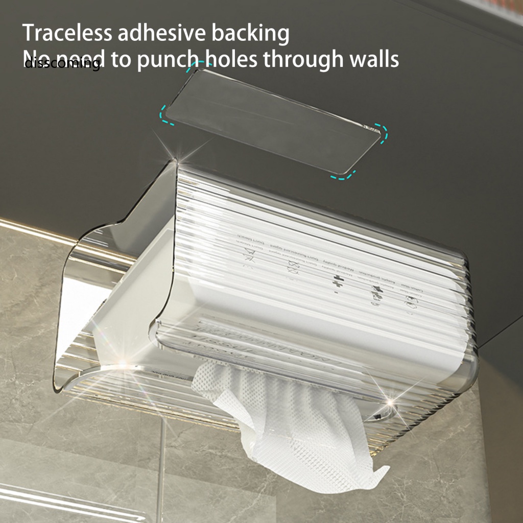 sl-กล่องทิชชู่ติดผนัง-แบบใส-ติดตั้งง่าย-สําหรับห้องน้ํา-ห้องครัว