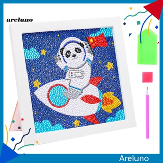 Arel ชุดงานจิตรกรรมเม็ดบีด ทรงเพชร รูปการ์ตูนนักบินอวกาศ พร้อมกรอบ หลากสีสัน สําหรับตกแต่งบ้าน Diy ส่งฟรี