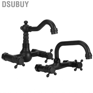 Dsubuy Rotated 360 Degrees Faucet Wall Mounted for Bathroom Home