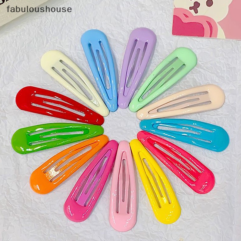 fabuloushouse-กิ๊บติดผมโลหะ-สีพื้น-เข้ากับทุกการแต่งกาย-แฟชั่นสําหรับผู้หญิง