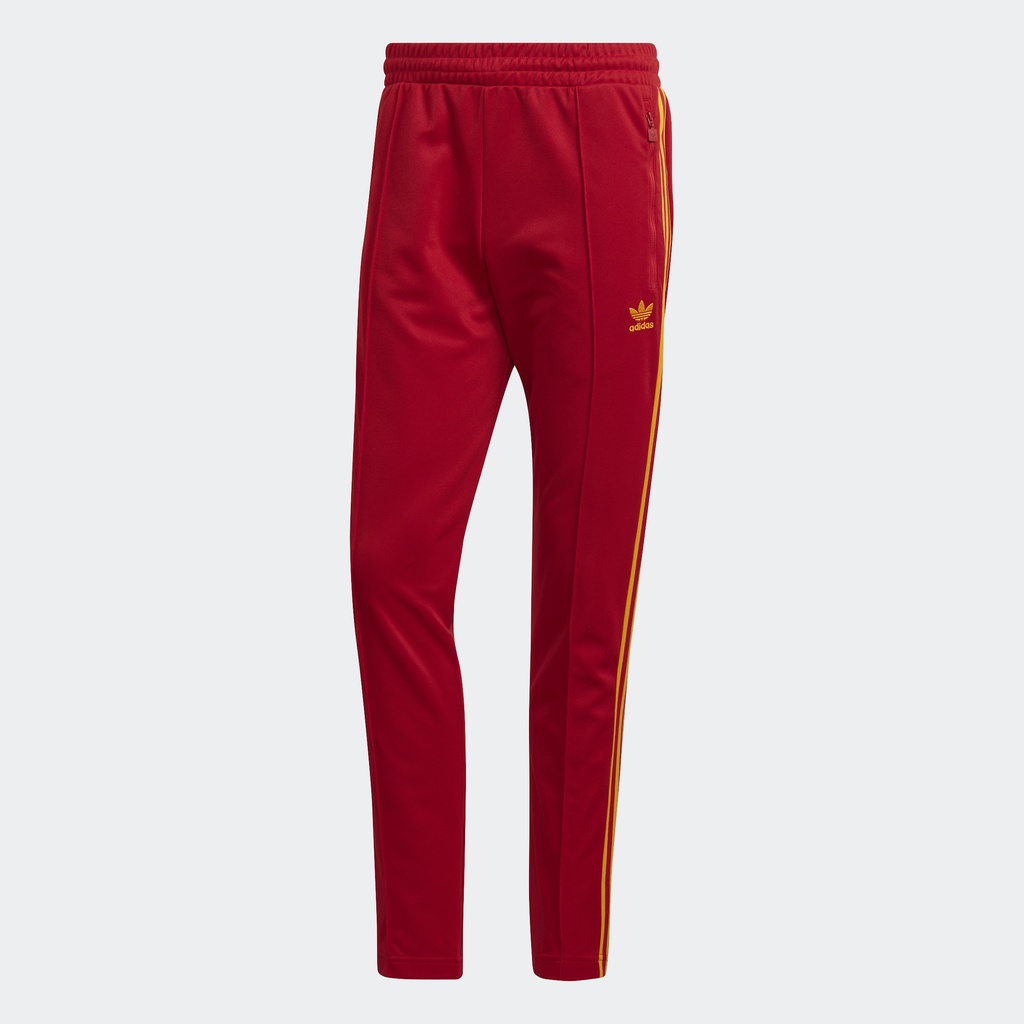 adidas-ไลฟ์สไตล์-กางเกงแทรค-beckenbauer-ผู้ชาย-สีแดง-hk7401