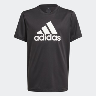 adidas เทรนนิง เสื้อยืด adidas Designed To Move Big Logo เด็ก สีดำ GN1478