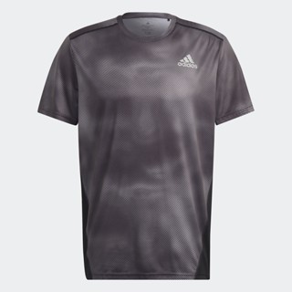 adidas วิ่ง เสื้อยืดคัลเลอร์บล็อก Own the Run ผู้ชาย สีเทา HL3931