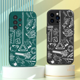 เคสซิลิโคนนิ่ม ลายเลื่อยโซ่ สําหรับ Samsung A24 A14 M23 A04S A13 A03S A23 A53 A73 A33 A22 A21S A12 A02S A11 A51 A10 A30 A50 A52 A20S A10S M12 J4 Plus J7