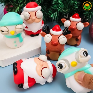 ตุ๊กตาซานตาคลอส สโนว์แมน กวาง คริสต์มาส ของเล่นบีบ คลายเครียด ตลก สร้างสรรค์ พร็อพตกแต่ง