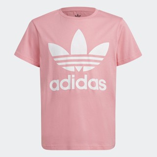 adidas ไลฟ์สไตล์ เสื้อยืด Trefoil เด็ก สีชมพู HK0259