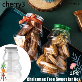 Cherry3 กล่องโหลใส่ขนมหวาน รูปต้นคริสต์มาส สําหรับตกแต่งบ้าน