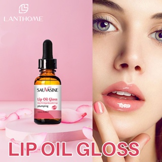Hot Sale# SAUVASINE Lip nourishing and moisturizing essence essential Oil Lip Oil Gloss apply Lip Moisturizing Care 8cc