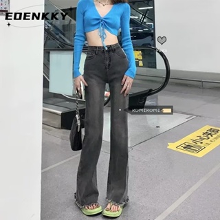 EOENKKY  กางเกงขายาว กางเกงเอวสูง สไตล์เกาหลี แฟชั่น 2023 NEW  ทันสมัย รุ่นใหม่ ทันสมัย Korean Style A23L010 36Z230909