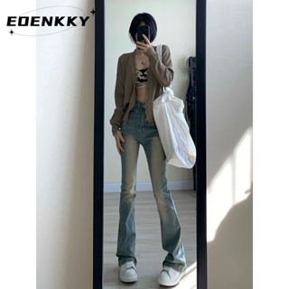 EOENKKY  กางเกงขายาว กางเกงเอวสูง สไตล์เกาหลี แฟชั่น 2023 NEW  ins High quality Trendy Unique A23L00Y 36Z230909