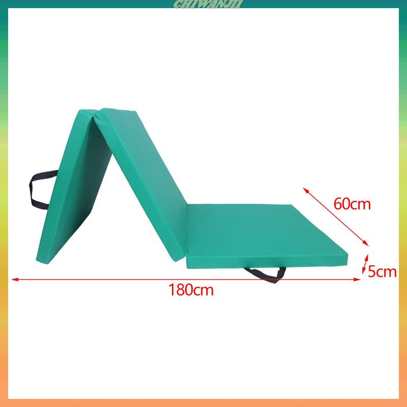 chiwanji1-แผ่นเสื่อโยคะ-แบบหนา-พับได้-สามทบ-สําหรับออกกําลังกาย-ยืดออกกําลังกาย-ฟิตเนส