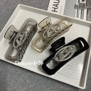 กิ๊บติดผม ทรงสี่เหลี่ยม พรีเมี่ยม สีดําโปร่งใส แฟชั่นสําหรับผู้หญิง
