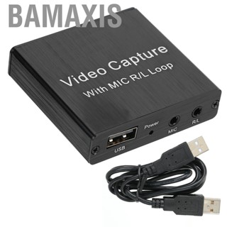 Bamaxis 4K HDMI Video Capture Card TV Loop 1080P Game Recording  Live Streaming Box