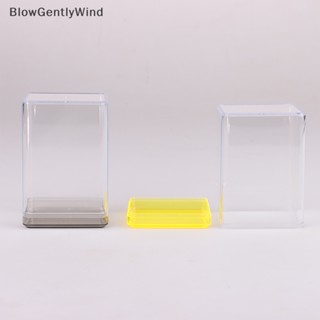 Blowgentlywind กล่องเก็บฟิกเกอร์ ทรงสี่เหลี่ยม แบบใส DIY สําหรับเด็ก