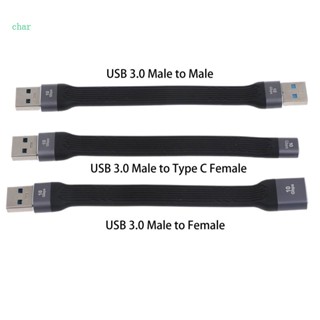 Char สายเคเบิลต่อขยาย USB Type A ตัวผู้ เป็นตัวผู้ ตัวเมีย 10Gbps