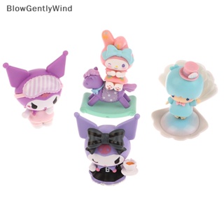 Blowgentlywind โมเดลฟิกเกอร์ อนิเมะ Sanrio Kawaii Kuromi Cinnamoroll Pochacco My Melody Little Twin Stars ของเล่นสําหรับเด็ก 1 ชิ้น BGW