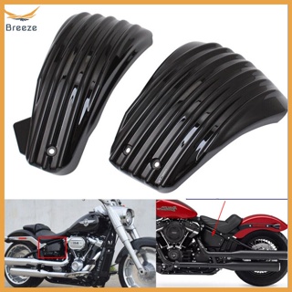 Breeze ฝาครอบแบตเตอรี่รถจักรยานยนต์ สําหรับ Softail M8 Breakout Fat Boy FXDR Street BOB 2018-2021 2 ชิ้น