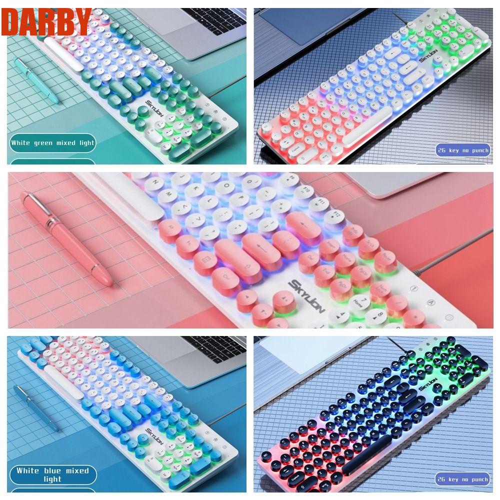 darby-h300-คีย์บอร์ดเล่นเกม-แบบใช้สาย-26-คีย์-104-คีย์-104-คีย์-กันน้ํา-หลากสี-สําหรับออฟฟิศ