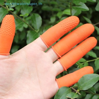 Dws ขายดี ถุงมือยางธรรมชาติ แบบหนา ป้องกันนิ้วมือ สําหรับทําเล็บ 100 ชิ้น
