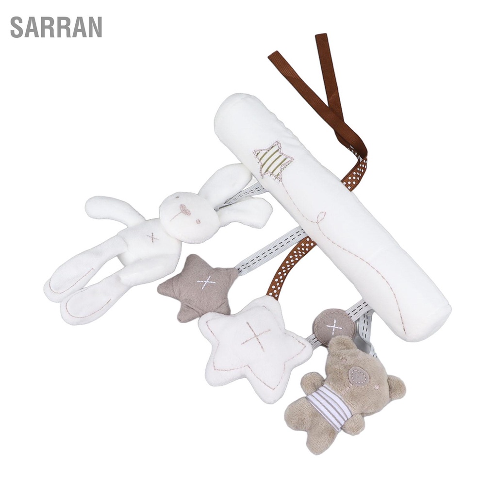 sarran-ที่นั่งรถเด็กของเล่นตุ๊กตาน่ารักกระต่ายประสาทสัมผัสพัฒนาเด็กแขวนของเล่นตุ๊กตาสำหรับเปลรถเข็นเด็ก