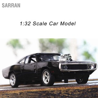 SARRAN โมเดลรถ 1:32 Scale RT รถเหล็กของเล่นสำหรับเด็กและผู้ใหญ่ของขวัญวันเกิดเทศกาลเคลือบเงาสีดำ