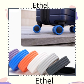 Ethel ฝาครอบป้องกันล้อกระเป๋าเดินทาง ลดเสียงรบกวน เสียงเงียบ 4 8 ชิ้น ต่อชุด