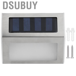 Dsubuy Solar Step Lights Outdoor Stair   Wall Lamp For Stairway HG
