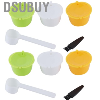 Dsubuy 2Set Refillable Coffee  Reusable Filter Cup With Brush  Se ZI