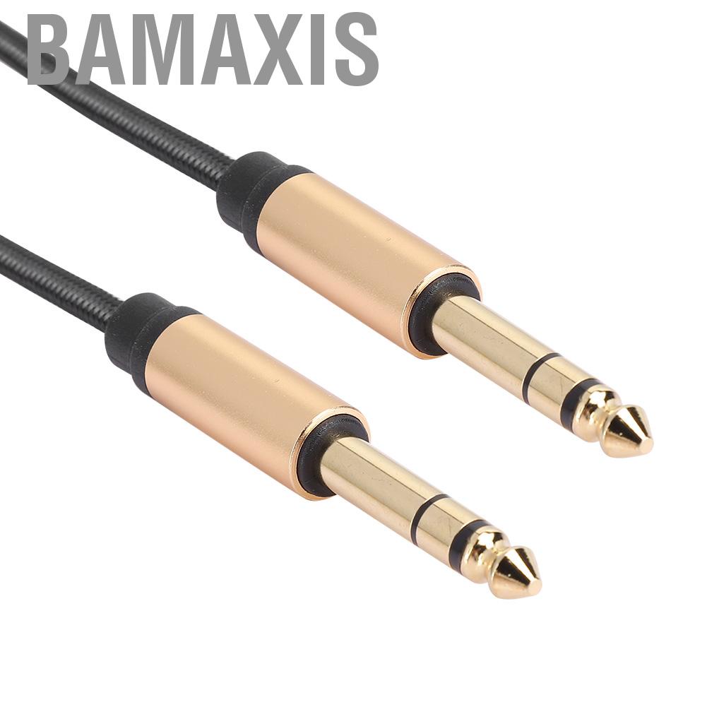 bamaxis-6-5mm-male-to-cable-stereo-cord-lead-for-guitar-mixer-tv-zin