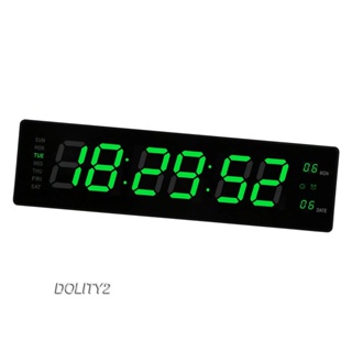 [Dolity2] นาฬิกาปลุกดิจิทัลตั้งโต๊ะ LED หน้าจอขนาดใหญ่ สําหรับเทศกาล ห้องโถง ออฟฟิศ