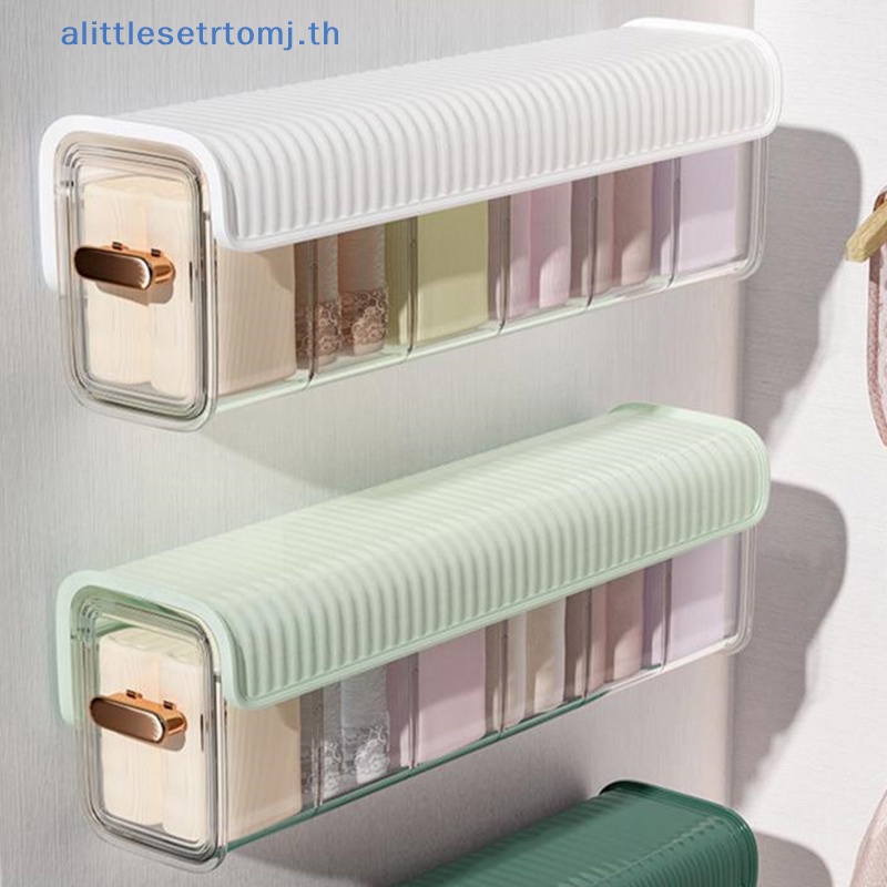 alittlese-กล่องเก็บถุงเท้า-แบบใส-แขวนผนัง-สําหรับจัดระเบียบตู้เสื้อผ้า-ห้องนอน