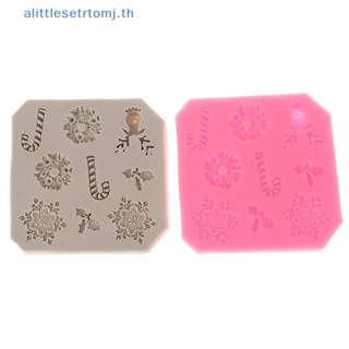 Alittlese แม่พิมพ์ซิลิโคน รูปเกล็ดหิมะ 3D สําหรับตกแต่งเค้ก ช็อคโกแลต ฟองดองท์ 1 ชิ้น