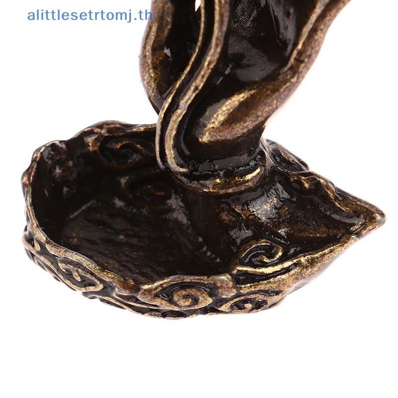 alittlese-กระถางธูปโลหะ-รูปดอกบัว-สไตล์วินเทจ-สําหรับตกแต่งบ้าน-1-ชิ้น
