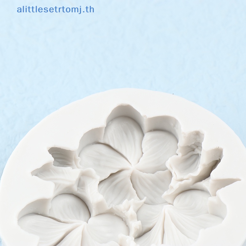 alittlese-แม่พิมพ์ซิลิโคน-รูปดอกไม้-สําหรับทําสบู่-เยลลี่-เค้ก-ช็อคโกแลต-ฟองดองท์-1-ชิ้น