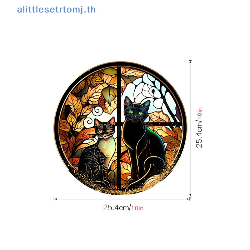 alittlese-สติกเกอร์ฟิล์ม-pvc-ลายแมว-ปราสาทสยองขวัญ-หลากสี-สําหรับติดตกแต่งกระจก-หน้าต่าง-ปาร์ตี้ฮาโลวีน-1-ชิ้น