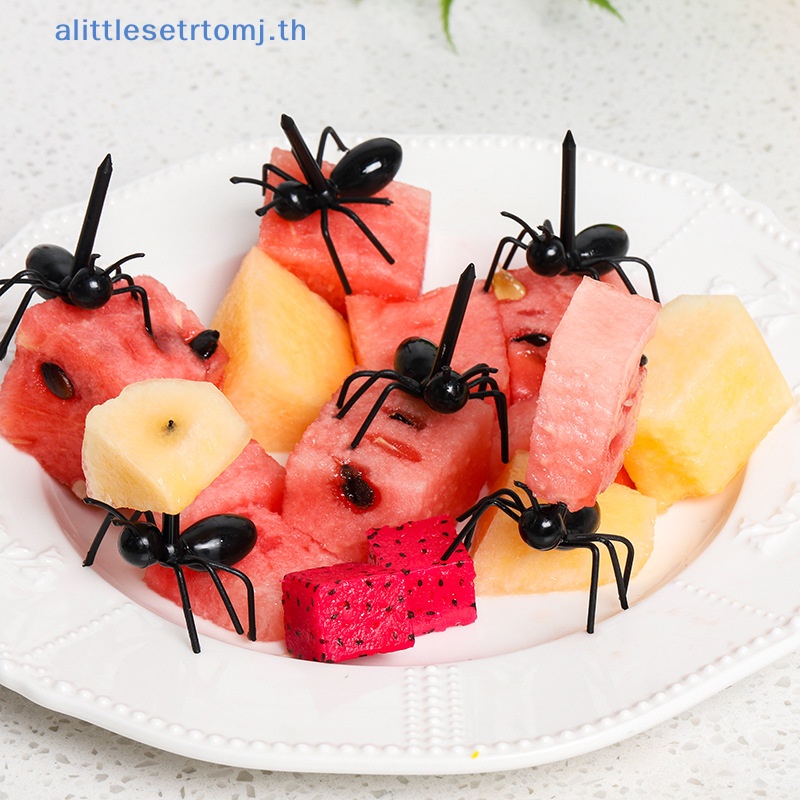 alittlese-ส้อมจิ้มผลไม้-มด-ขนมเค้ก-ขนมหวาน-สําหรับตกแต่งบ้าน-ห้องครัว-ปาร์ตี้-12-ชิ้น