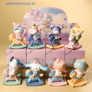 Alittlese โมเดลฟิกเกอร์ อนิเมะ Sanrio Kawaii Kuromi Cinnamoroll Pochacco My Melody Little Twin Stars ของเล่น ของขวัญ สําหรับเด็ก 1 ชิ้น